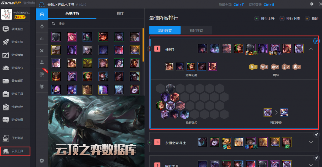 云顶之弈S4新赛季最强6神射手强势阵容推荐，6神射手阵容搭配攻略大全﻿